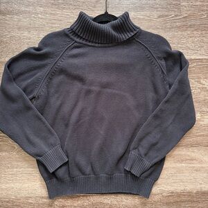 Karen Scott Charcoal Ribbed Sweater